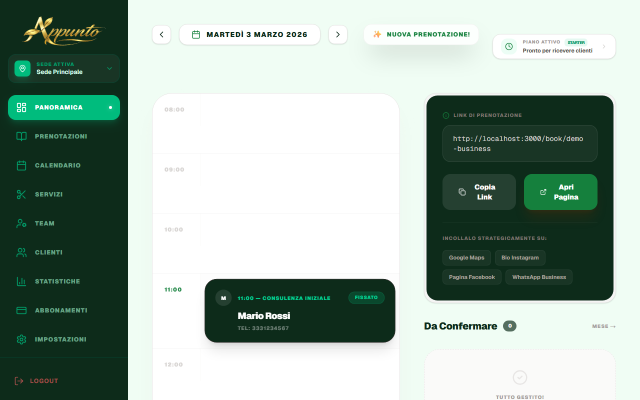 Appunto Dashboard Preview